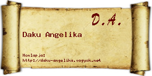 Daku Angelika névjegykártya